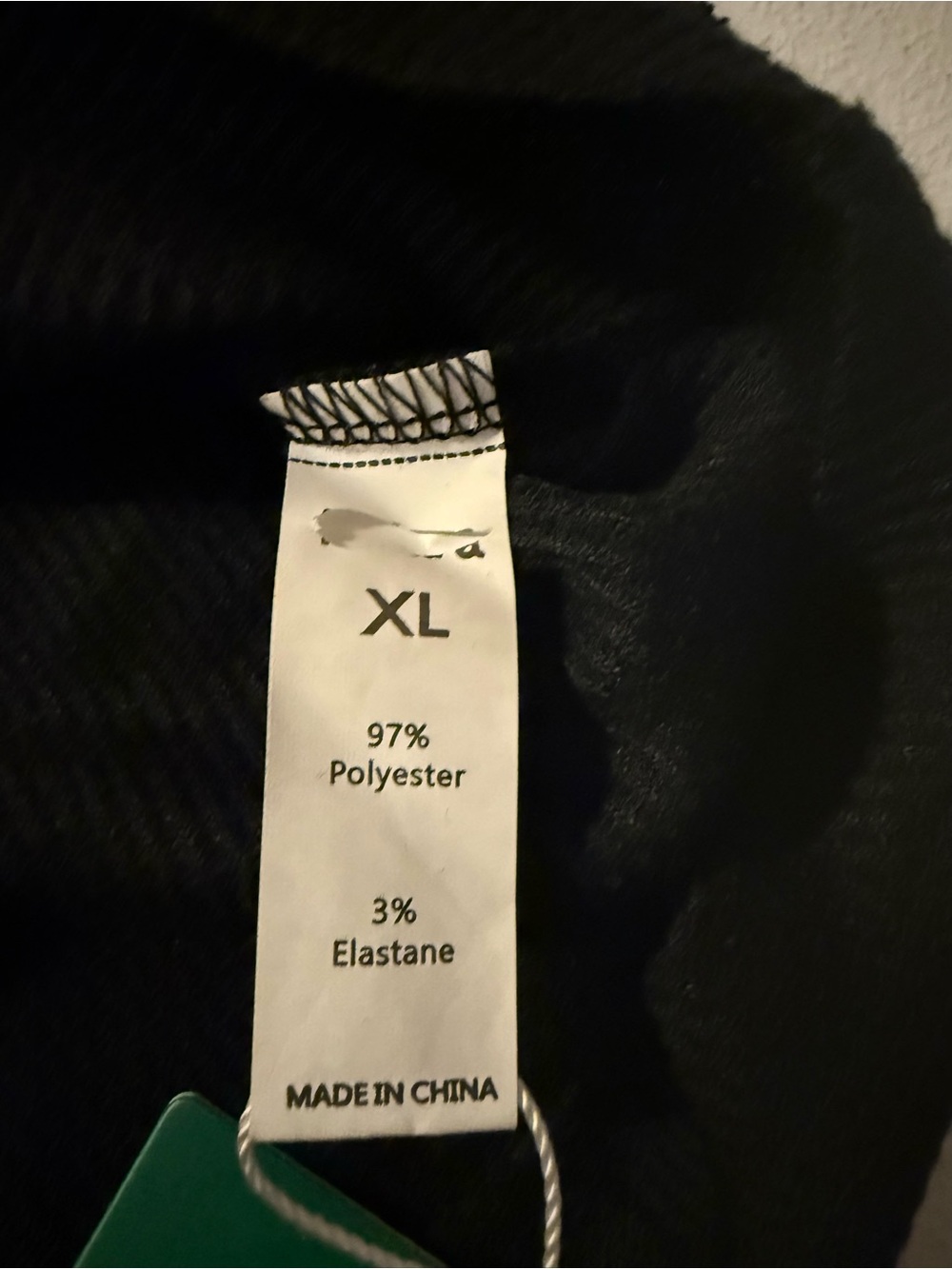 NWT Halara V-Neck Dropped Shoulder Waffle Casual T-Shirt black size XL Ribbed - Picture 6 of 6